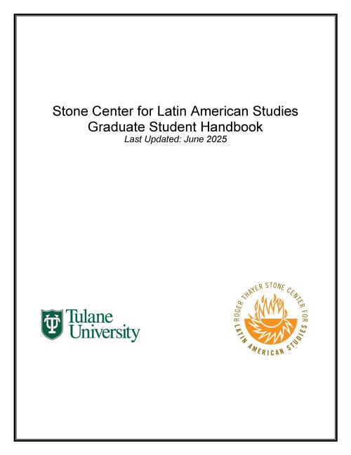 Grad Handbook Title Page