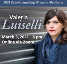 Valeria Luiselli event promotional flyer