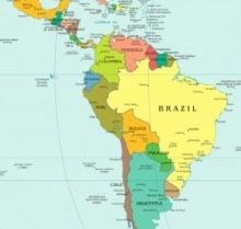 Map of Latin America 