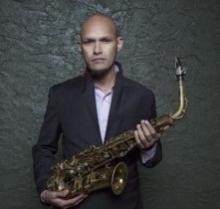 Miguel Zenon with saxophone